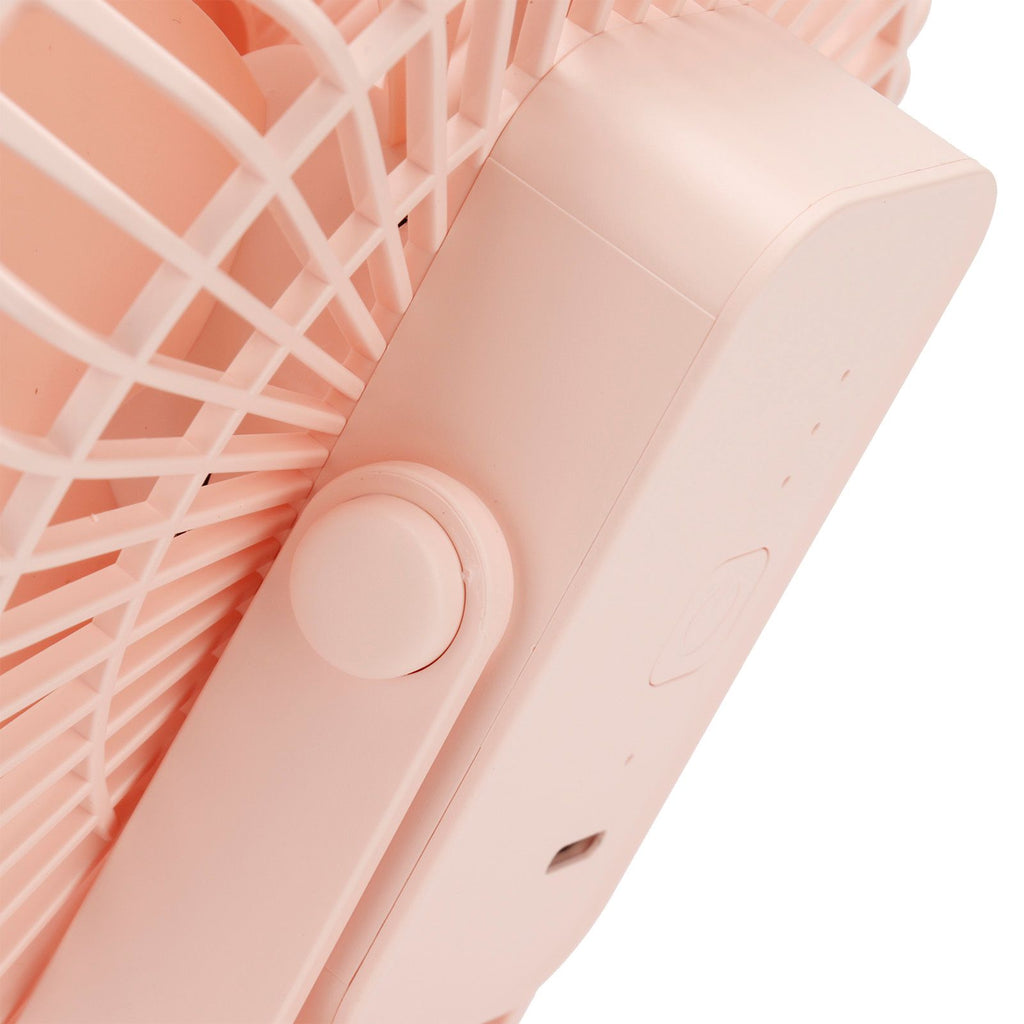 Portable Desk Fan 3 Speed Wind Mini Desktop Fan with Clip for Home Office and BedroomPink
