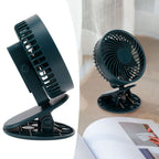 Portable Desk Fan 3 Speed Wind Mini Desktop Fan with Clip for Home Office and BedroomGreen