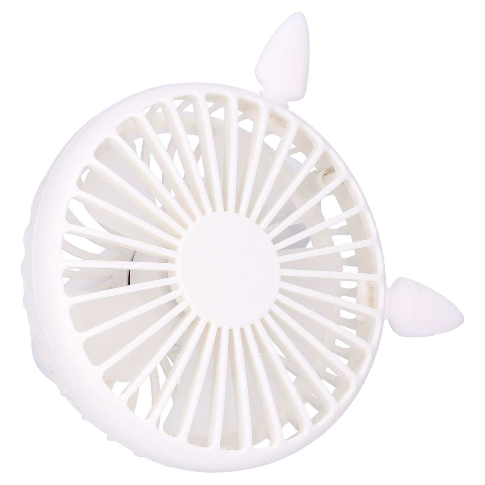 Portable Fan 180 Degrees Rotation Desktop USB Rechargeable Electric Mini Cooling FanWhite