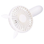 Portable Fan 180 Degrees Rotation Desktop USB Rechargeable Electric Mini Cooling FanWhite