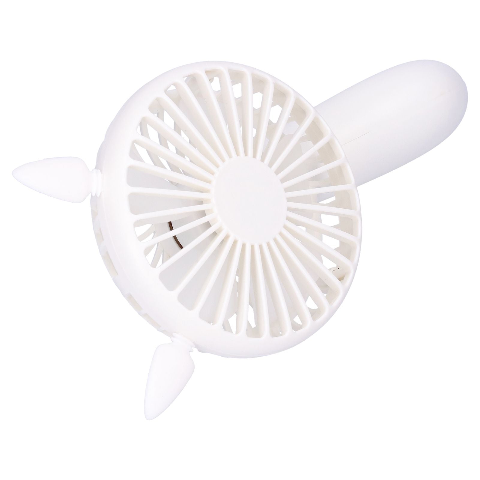 Portable Fan 180 Degrees Rotation Desktop USB Rechargeable Electric Mini Cooling FanWhite