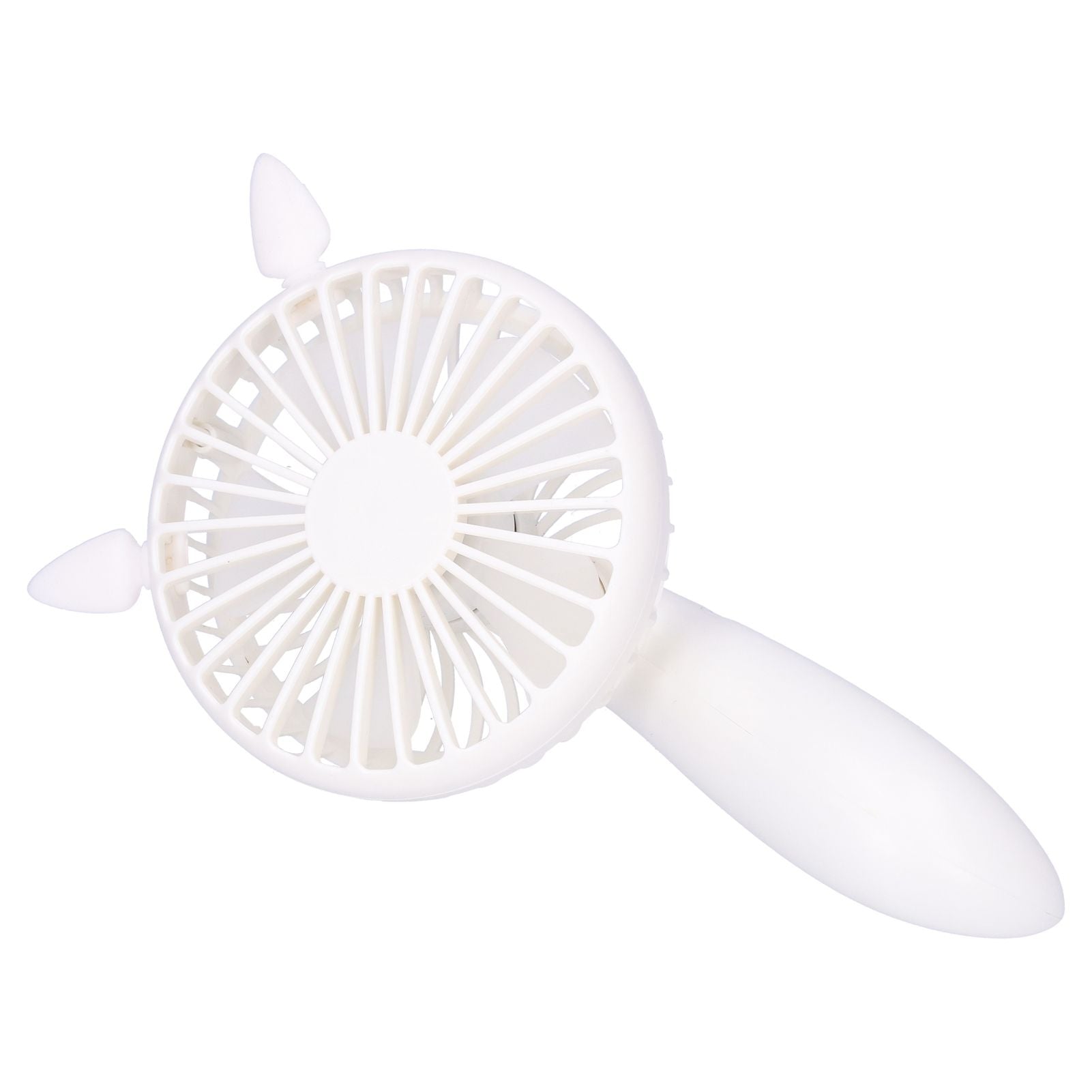 Portable Fan 180 Degrees Rotation Desktop USB Rechargeable Electric Mini Cooling FanWhite