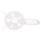 Portable Fan 180 Degrees Rotation Desktop USB Rechargeable Electric Mini Cooling FanWhite