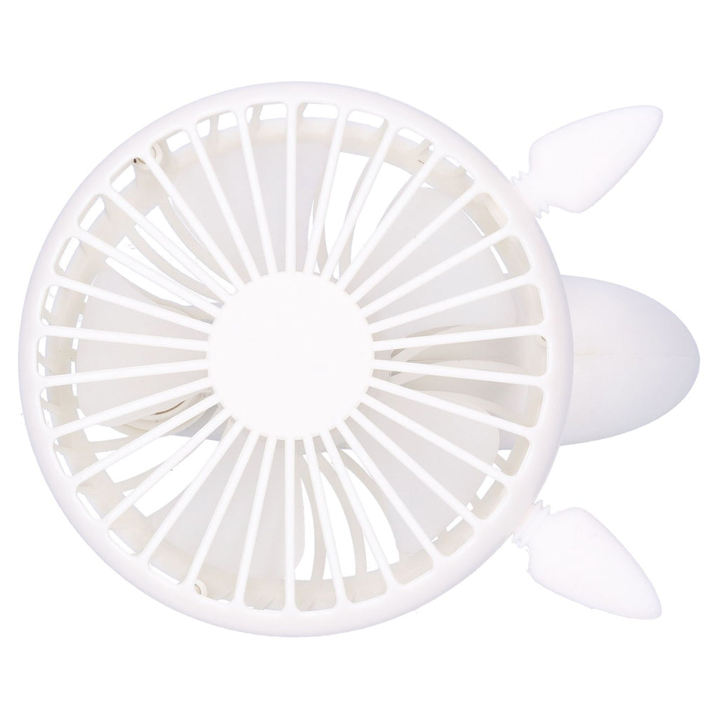 Portable Fan 180 Degrees Rotation Desktop USB Rechargeable Electric Mini Cooling FanWhite