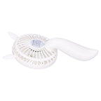 Portable Fan 180 Degrees Rotation Desktop USB Rechargeable Electric Mini Cooling FanWhite