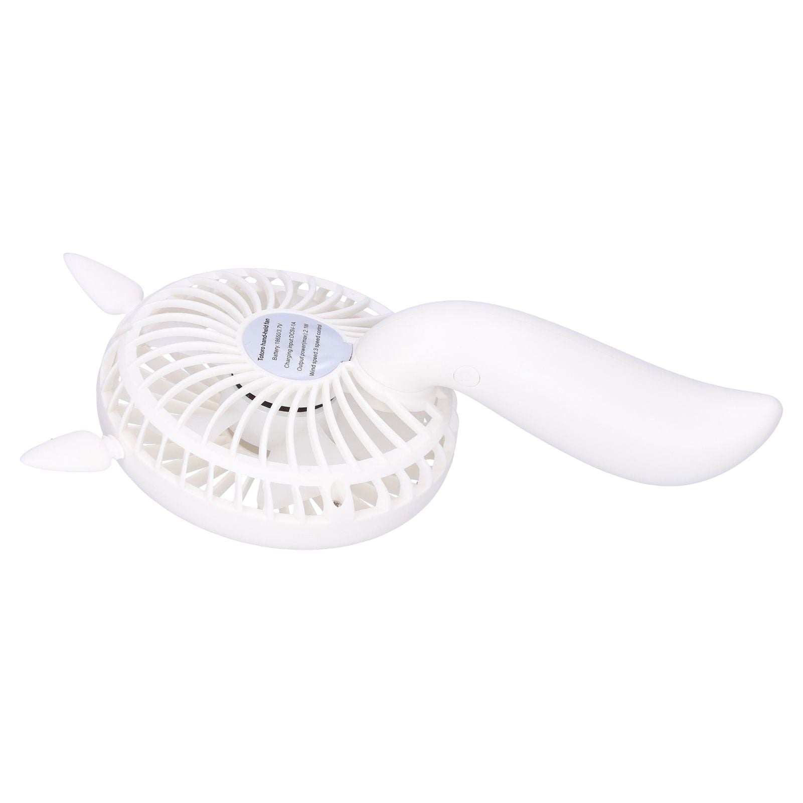 Portable Fan 180 Degrees Rotation Desktop USB Rechargeable Electric Mini Cooling FanWhite