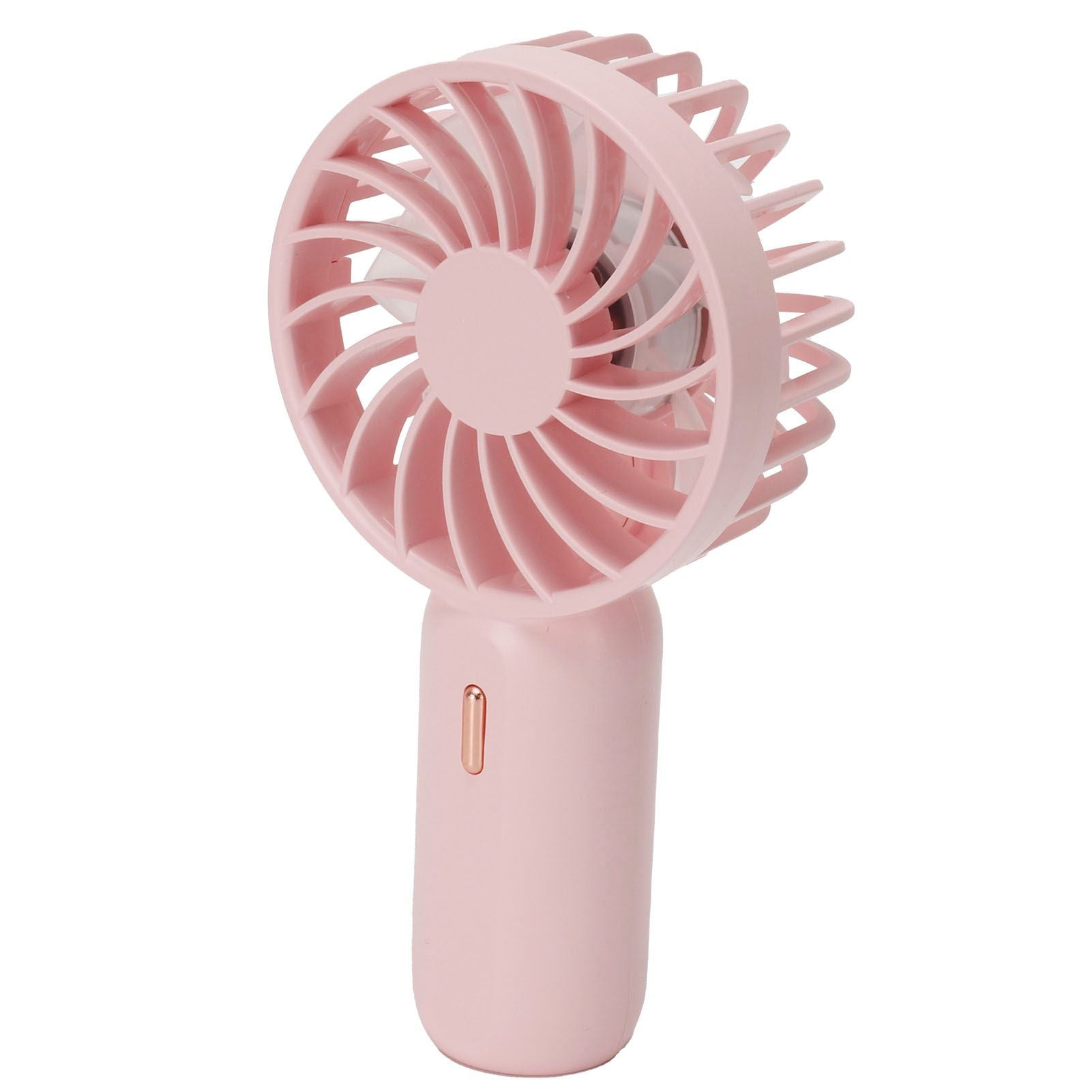 Portable Handheld Fan USB Rechargeable Enhanced Wind Small Fan for Travel Office StudyPink