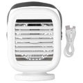 190ml Humidification Air Cooler USB Charging 120° Shaking Head Cooling Fan for Home OfficeWhite