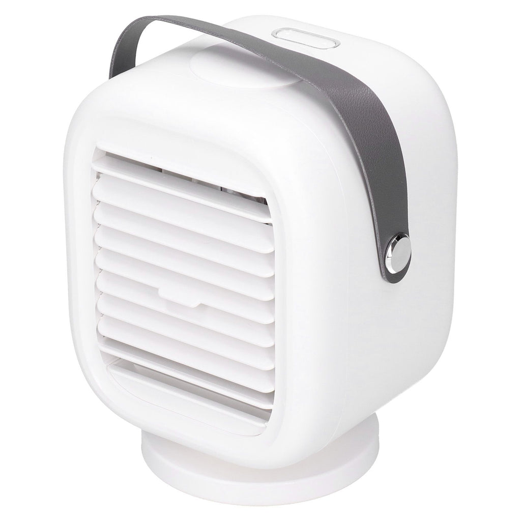190ml Humidification Air Cooler USB Charging 120° Shaking Head Cooling Fan for Home OfficeWhite