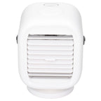 190ml Humidification Air Cooler USB Charging 120° Shaking Head Cooling Fan for Home OfficeWhite