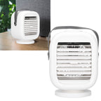 190ml Humidification Air Cooler USB Charging 120° Shaking Head Cooling Fan for Home OfficeWhite