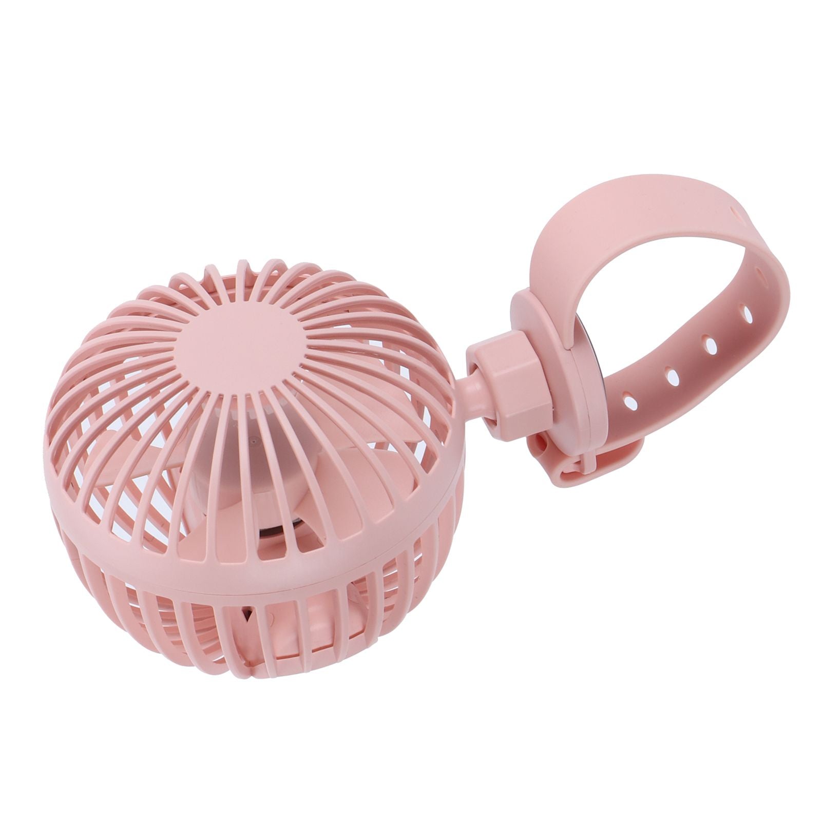 USB Charging Fan with Comfortable Wrist Strap Portable Mini Fan for Indoor Outdoor TravelPink