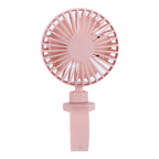 USB Charging Fan with Comfortable Wrist Strap Portable Mini Fan for Indoor Outdoor TravelPink