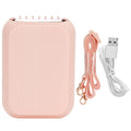 3in 1 Portable Mini Hanging Neck Fan USB Desktop Handheld Bladeless Fan for Home OutdoorPink