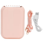 3in 1 Portable Mini Hanging Neck Fan USB Desktop Handheld Bladeless Fan for Home OutdoorPink