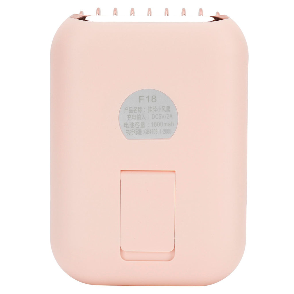 3in 1 Portable Mini Hanging Neck Fan USB Desktop Handheld Bladeless Fan for Home OutdoorPink