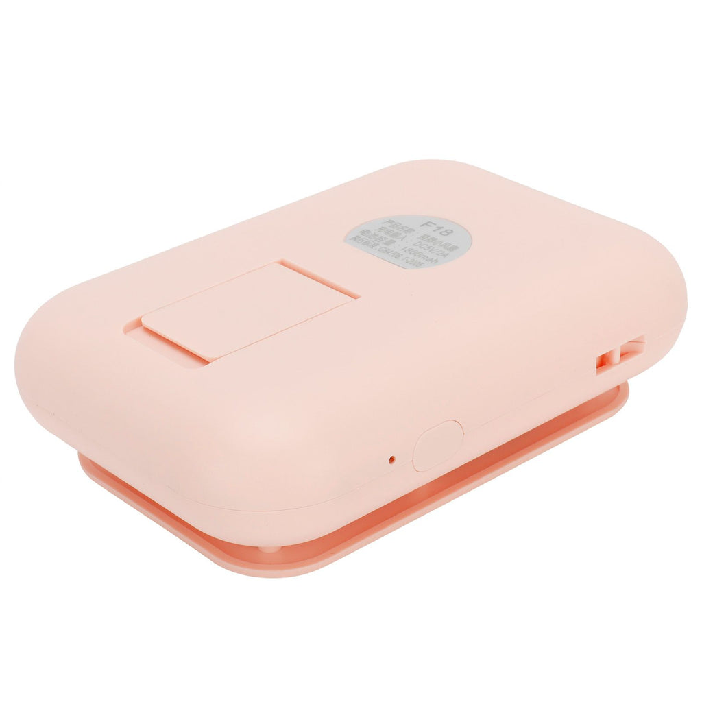 3in 1 Portable Mini Hanging Neck Fan USB Desktop Handheld Bladeless Fan for Home OutdoorPink