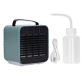 2-in-1 Negative Ion Air Purifier Portable Air Cooler USB Cooling Fan with 3 Wind SpeedGreen