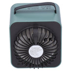 2-in-1 Negative Ion Air Purifier Portable Air Cooler USB Cooling Fan with 3 Wind SpeedGreen