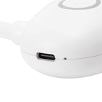 Dual‑Head USB Fan 360° Rotating Portable Neck‑Hanging Electric Fan for Outdoor TravelWhite