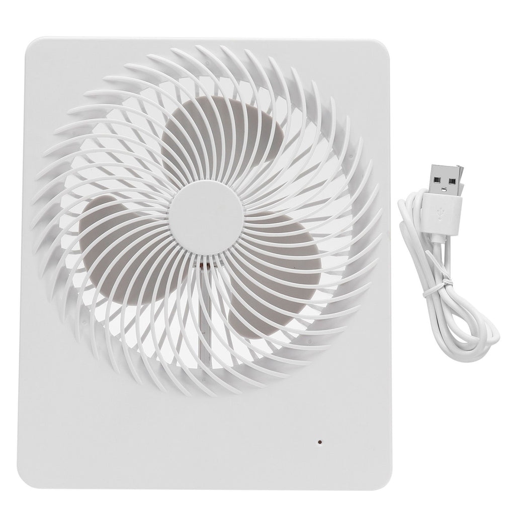 Portable Desktop Fan Mute Desktop USB Charging White Small Fan for Home Office Dormitory