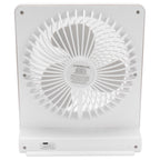 Portable Desktop Fan Mute Desktop USB Charging White Small Fan for Home Office Dormitory
