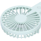 Green Parallel Wind Fan Mini USB Charging Mute Outdoor Handheld Fan with Base for Outdoor