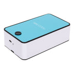Bladeless Fan Portable Grafted Eyelash Blower Dryer Mini Air Conditioner USB Charging Blue