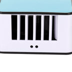Bladeless Fan Portable Grafted Eyelash Blower Dryer Mini Air Conditioner USB Charging Blue