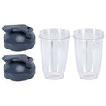 24OZ Transparent Blender Cup Container Lid Set Replacement Fit for 600W/900W Juicer