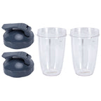 24OZ Transparent Blender Cup Container Lid Set Replacement Fit for 600W/900W Juicer