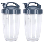24OZ Transparent Blender Cup Container Lid Set Replacement Fit for 600W/900W Juicer