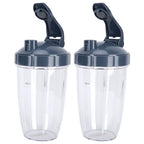 24OZ Transparent Blender Cup Container Lid Set Replacement Fit for 600W/900W Juicer