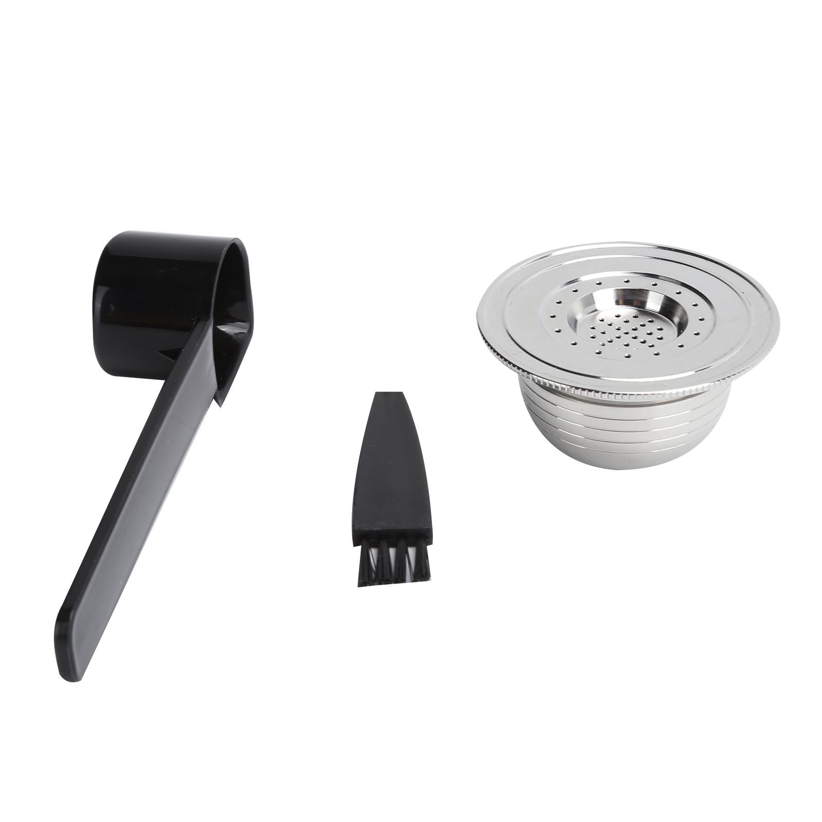 Coffee Capsule Kit with Spoon Brush Gaskets Reusable Coffee Filter Cup Fit for BIALETTI