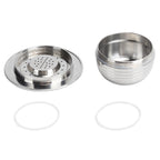 Coffee Capsule Kit with Spoon Brush Gaskets Reusable Coffee Filter Cup Fit for BIALETTI
