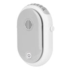 Electric Desktop Fan with 3 Speeds Portable Neck Hanging Aromatherapy Fan USB Charging(White )