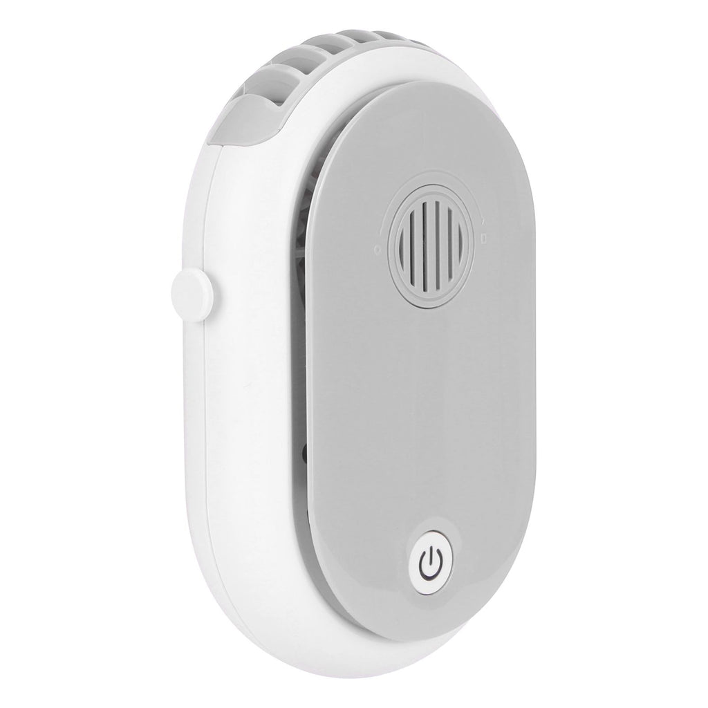 Electric Desktop Fan with 3 Speeds Portable Neck Hanging Aromatherapy Fan USB Charging(White )