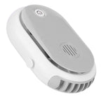 Electric Desktop Fan with 3 Speeds Portable Neck Hanging Aromatherapy Fan USB Charging(White )