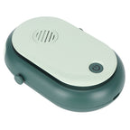 Electric Desktop Fan with 3 Speeds Portable Neck Hanging Aromatherapy Fan USB Charging(Green )