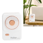 3‑Gear Adjustable Electric Fan Portable Handheld Hanging Neck Fan USB Charging for OutdoorsWhite
