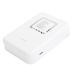 3‑Gear Adjustable Electric Fan Portable Handheld Hanging Neck Fan USB Charging for OutdoorsWhite
