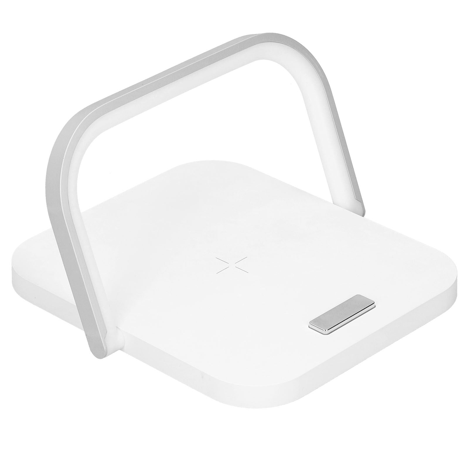 5V Desktop Night Light Multifunction Wireless Quick Charger Phone Stand Holder White
