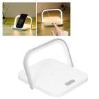 5V Desktop Night Light Multifunction Wireless Quick Charger Phone Stand Holder White