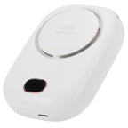 Mini Electric Fan Portable USB Charging Neck Hanging Bladeless Fan for Outdoor Sports TravelWhite