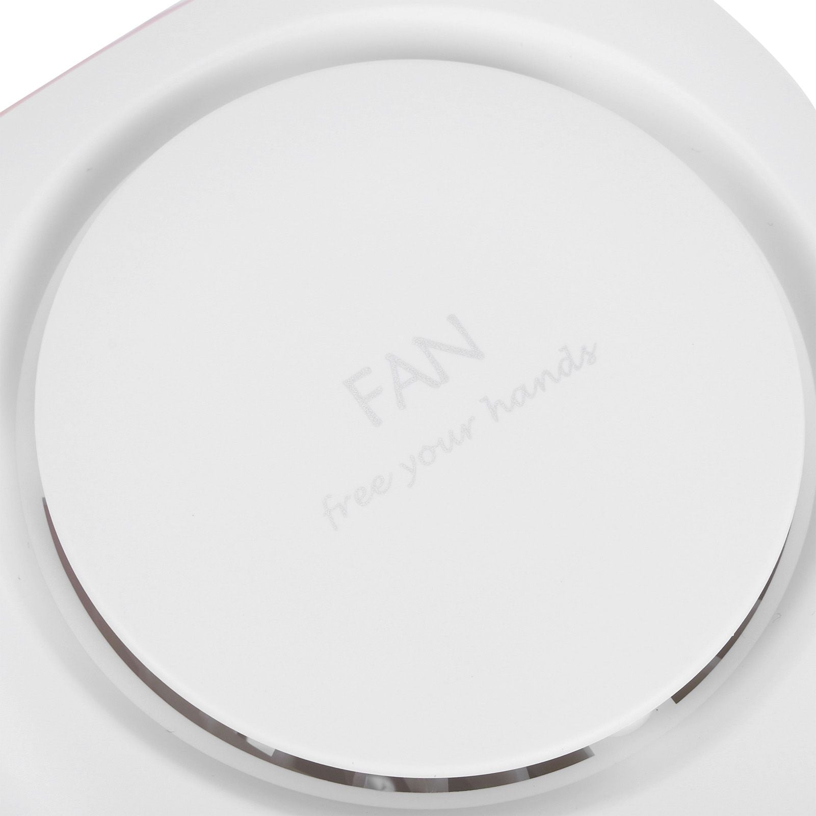 Mini Electric Fan Portable USB Charging Neck Hanging Bladeless Fan for Outdoor Sports TravelWhite
