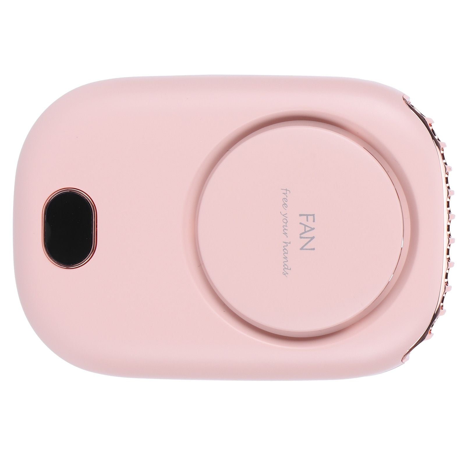 Mini Electric Fan Portable USB Charging Neck Hanging Bladeless Fan for Outdoor Sports TravelPink
