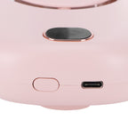 Mini Electric Fan Portable USB Charging Neck Hanging Bladeless Fan for Outdoor Sports TravelPink