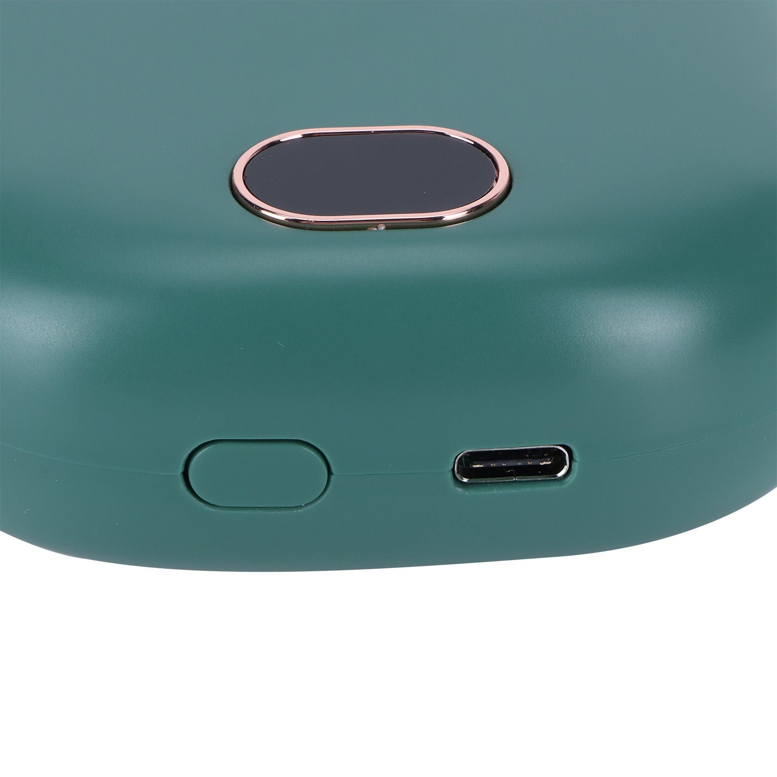 Mini Electric Fan Portable USB Charging Neck Hanging Bladeless Fan for Outdoor Sports TravelGreen