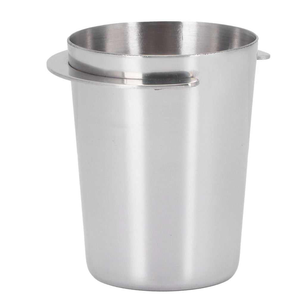 51mm Stainless Steel Coffee Machine Handle Dosing Cup Mug Coffee Powder Feeder Part