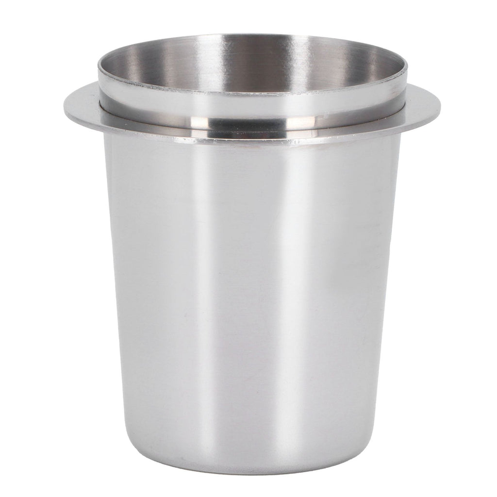 51mm Stainless Steel Coffee Machine Handle Dosing Cup Mug Coffee Powder Feeder Part